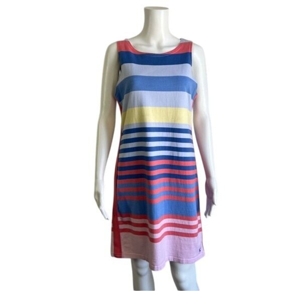 Joules Riva Stripe Dress - 8 - Picture 1 of 9